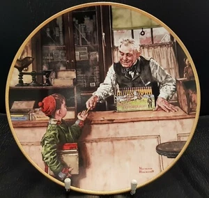 1990 Knowles China Company, Back to School by Norman Rockwell, wall plate - Picture 1 of 2