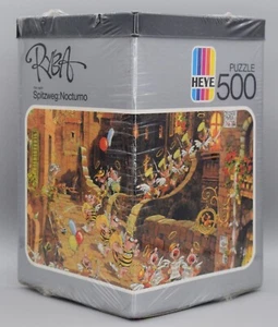 Vintage NEW HEYE 500 Piece Jigsaw Puzzle Spitzweg: Nocturno Ryba Germany 1980s - Picture 1 of 7