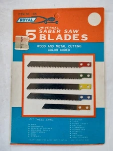 Universal Saber Saw Blades 5 pack Color Coded Wood & Metal Cutting ROYAL No. 105 - Picture 1 of 10