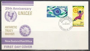 Nueva Zelanda 476-7 FDC - UNICEF, 25 aniversario - Imagen 1 de 1