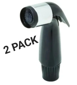 2 CONFEZIONI Rubinetto Spruzzatore Nero/Cromo Solo Testa SF1806 - Foto 1 di 4