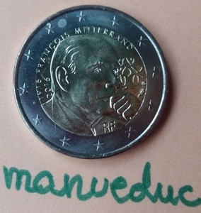 manueduc   FRANCIA  2016  2 Euros François Mitterrand   Conmemorativa  UNC - Imagen 1 de 1