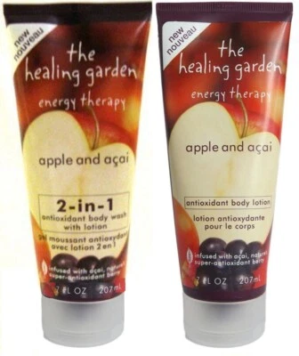 2.LOCIÓN CORPORAL DE MANZANA Y ACAI DE JARDÍN CURATIVO Y AROMATERAPIA DE LAVADO ENVÍO GRATUITO EE. UU. Foto 1 de 3
