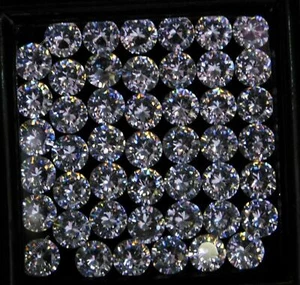 14 Pcs Natural sapphire Round White Loose Gemstones 5 mm Lot CERTIFIED - Picture 1 of 15