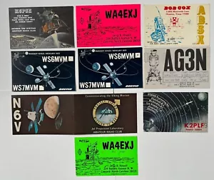 Vintage Postcards Amateur Radio QSL QSO JPL Boeing Clubs NASA Planet Mission 70s - Picture 1 of 13