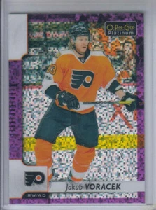 17/18 OPC Platinum Philadelphia Flyers Jakub Voracek Violet Pixels card #43 - Picture 1 of 2