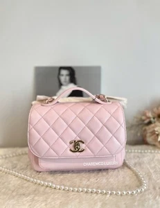 NEW!💗22P Chanel Medium Business Affinity Rose Clair Pink💗 Caviar GHW Bag - Picture 1 of 10