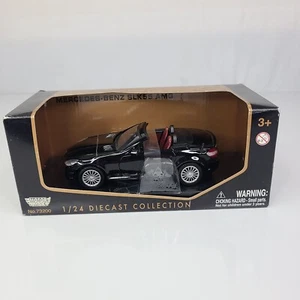 Mercedes Benz SLK55 AMG Convertible Black 1/24 Diecast Model Car by Motormax - Picture 1 of 6