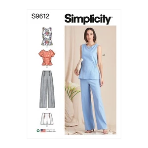 Simplicity SEWING PATTERN S9612 Misses' Tops, Trousers & Shorts 6-14 Or 14-22 - Picture 1 of 9