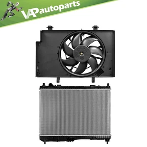 Radiator and Radiator Cooling Fan Kit For 2011 2012 2013-2018 Ford Fiesta 1.6L - Picture 1 of 15