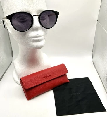 Gafas de sol GUESS para mujer 51 21 145 redondas GF 0305 01 C negras doradas brazos lentes Foto 1 de 4