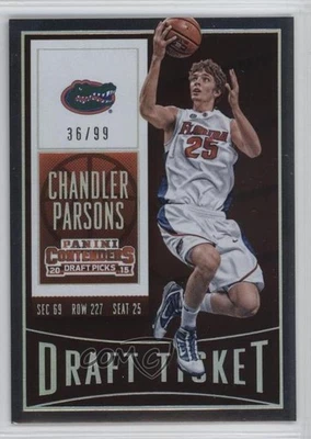 Boleto de draft 2015-16 Panini Contenders selecciones de draft/99 Chandler Parsons #16 Foto 1 de 2