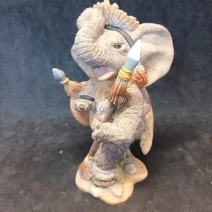 Figura Elefante Colección Leonardo. Nativo americano con lanzas. - Imagen 1 de 18