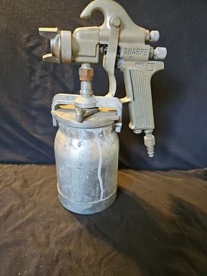 Sharpe Model 75 Paint Spray Air Gun & Model 450 Paint Canister. Woking order. - Image 1 of 4
