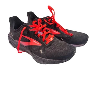 Brooks Mujer Launch 9 Neutro Negro Púrpura Zapatos Tenis Galaxy Talla 7 Usados en Excelente Condición - Imagen 1 de 7