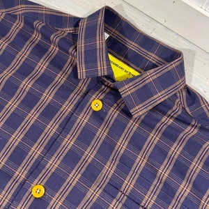 Descendant Of Thieves Shirt Button Up Short Sleeve Men's Sz Large Plaid Casual - Picture 1 of 11