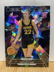 2024 Prizm Draft Picks Caitlin Clark Deep Space Cracked Ice Prizm Rookie RC #8 - Bild 1 von 2