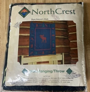 VTG North Crest Wall Hanging/Throw 50” X 60” “Nature’s Walk” Cabin Bear Moose - Picture 1 of 8