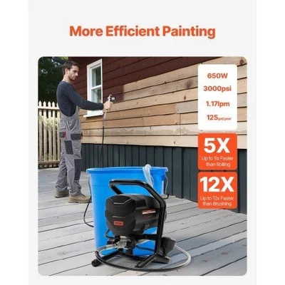 Stand Airless Paint Sprayer 650W High Efficiency Airless Sprayer 3000PSI - Image 1 of 4