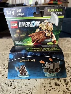 LEGO DIMENSIONS Película Divertido Pack Gimli Lord Rings Carro 71220 (56 piezas) Hacha Enana Foto 1 de 4