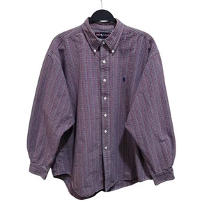 Ralph Lauren Blake VINTAGE Herren Gr. XL Baumwolle Flanell Langarm Hemd mit Knöpfen - Bild 1 von 6