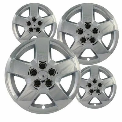 Set of 4 Hubcaps 16 inch Chrome ABS Wheel Covers for 2007 - 2011 Chevrolet HHR Foto 1 de 4