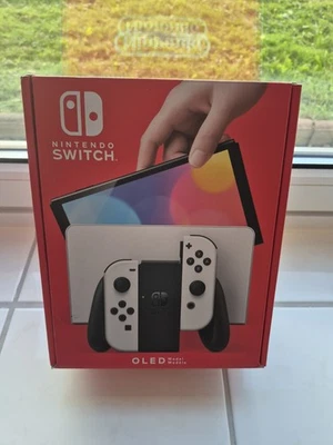 Nintendo Switch OLED-Modell HEG-001 64GB Handheld-Spielekonsole - Weiß - Bild 1 von 4