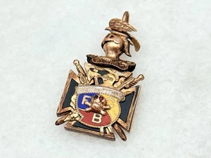 Antike viktorianische FCB Knights of Pythias Gold Filled Taschenuhr FOB - Bild 1 von 4