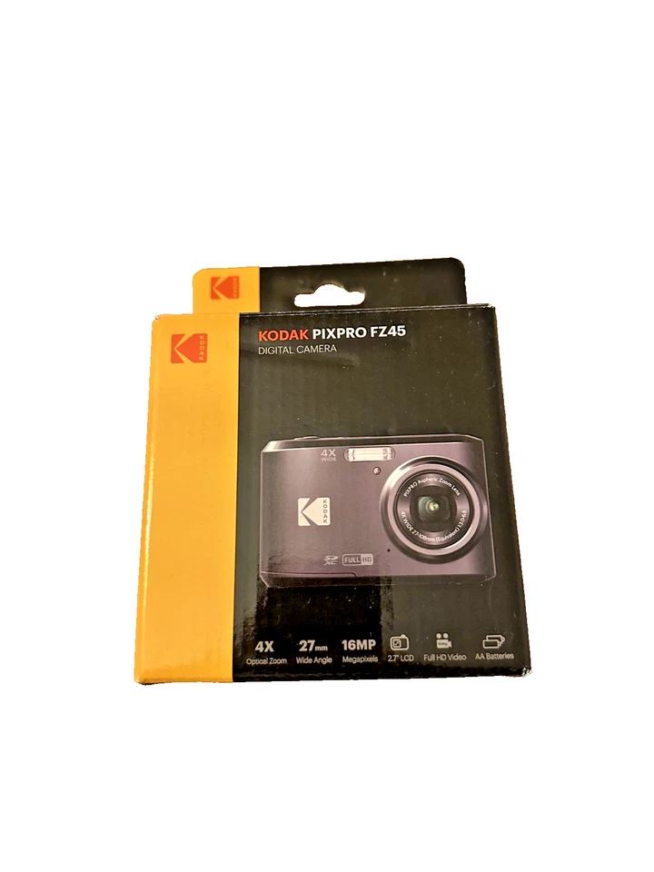 Kodak PIXPRO FZ45 Schwarz - Kompaktdigitalkamera 16 MP - 1080p Full HD-Video - Bild 1 von 1