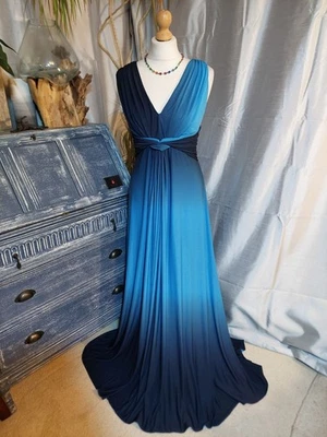 Phase Eight flowing Blue Ombre Gown/Dress Size 14 – Wedding / Party / Formal - Image 1 of 4
