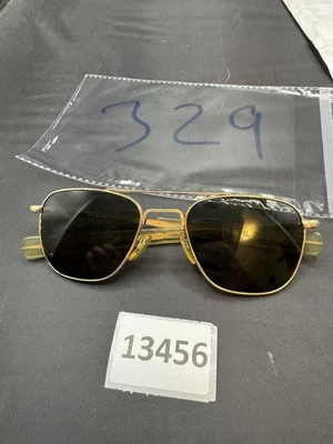 VINTAGE AMERICAN AO OPTICAL 1/10 12K GF 5 1/2 AVIATOR SUNGLASSES FRAME EXCELLENT - Image 1 of 4
