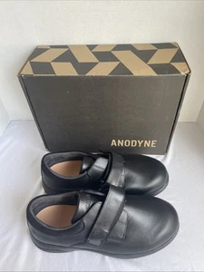 ANODYNE NO. 88 Men’s Diabetic Black Stretch leather shoes 9.5 XW New - Picture 1 of 5