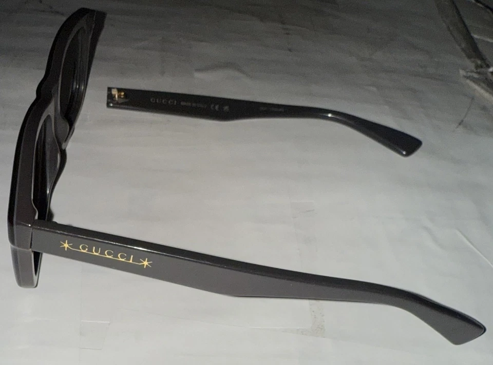Gucci Glasses Eyeglass Frames Black 57-17-145 Made In Italy For Parts Repair - Image 1 of 4