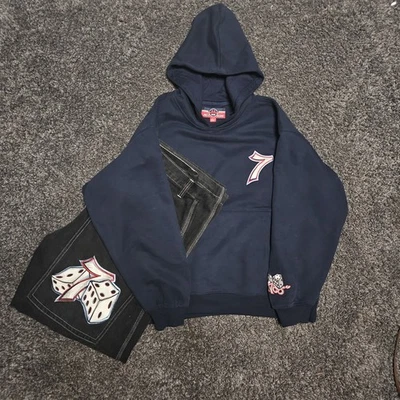 Jeans JNCO Lucky 7 Vintage Dice 32x32 - Imagem 1 de 4