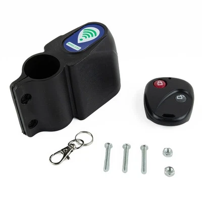 Bike Security Wireless Alarm Lock with Remote Control and 95db Vibration - Image 1 of 4