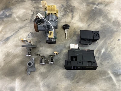 2001-2005 Mazda Miata Ignition Switch Lock Cylinder Key Door Trunk SET OEM - Image 1 of 4