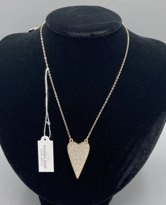 Park Lane Sparkle Box February 2025 Sweets Pave Heart Necklace ONLY Gold Tone - Image 1 of 4