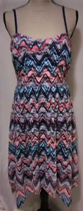 NO BOUNDRIES JR. DRESS SIZE XL/GX HI LOW CHEVRON STYLE SUN DRESS 395834 F143 - Picture 1 of 3
