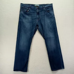Wrangler Jeans Flex Uomo 40x30 Blu Vestibilità Dritta Denim Misto Cotone Scuro - Foto 1 di 11
