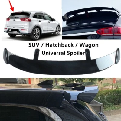 Universal Fit For Kia Niro 2017-2022 Tailgate Roof Spoiler Roofline Wing Black - Image 1 of 4