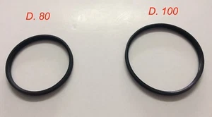 GUARNIZIONE PER CANNA FUMARIA IN SILICONE NERO DA 80 e 100 x Caldaia Stufa INOX - Foto 1 di 1