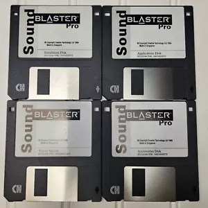 Sound Blaster Pro 3.5" Diskettes from Creative Technology 1994 Installation + 3 - Picture 1 of 6