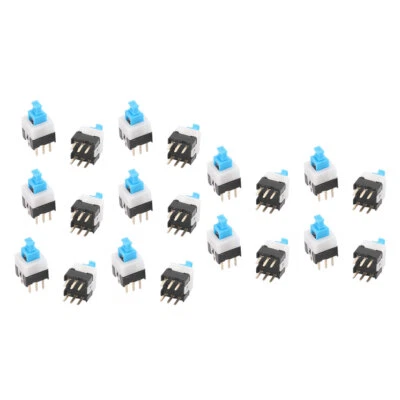 20pcs DPDT Mini Interruptor Pulsador autobloqueante cuadrado de 6 clavijas 7x7mm - Imagen 1 de 2