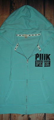 Victoria's Secret Pink Blue Hoodie Sweatshirt Womens Size Large • 14.99€