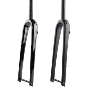 Gravel Road Bicycle Full Carbon Forks 700*42C QR or Thru Axle Disc Bike Fork - Picture 1 of 13