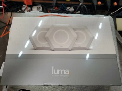 LUMA Intelligent Home Surround WiFi System White 3 Units inside box - Image 1 of 2