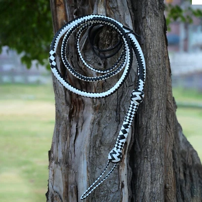 Cowhide Leather Two Tone Bullwhip 4ft to 16ft Australian Style Professional - Image 1 of 4