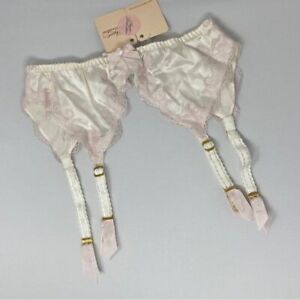 Agent Provocateur Molly Ivory Suspender Bridal AP2 Small NWT