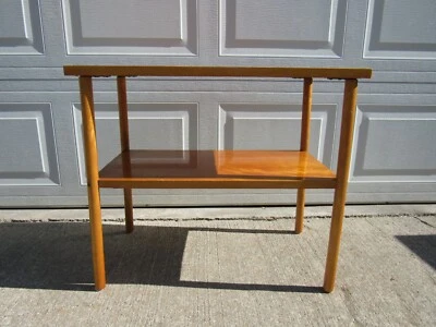 Vintage Mid Century DIY Maple Turntable Amplifier Stereo Side End Table Stand - Image 1 of 4