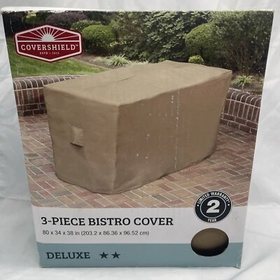 Covershield Cover for 3 Piece Bistro Set 80" x 34" x 38" Patio Furniture Cover - Изображение 1 из 4